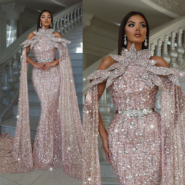 sparking sequins mermaid prom dresses crystals beading party dresses high neck with cap sleeves custom made evening dress, Black;red
sparking sequins mermaid prom dresses crystals beading party dresses high neck with cap sleeves custom made evening dress, Black;red