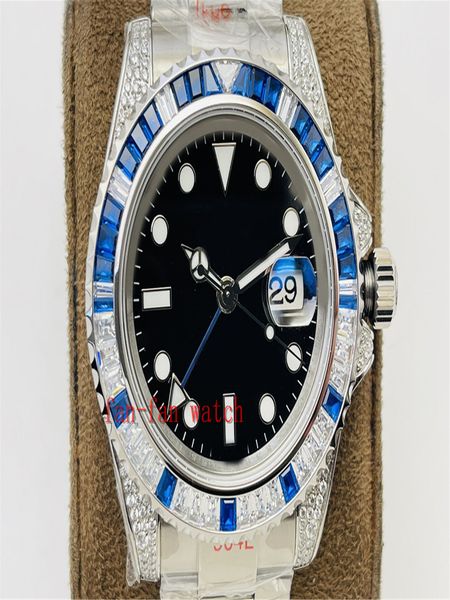 mens watch super version 40mm gmt inlaid diamond ceramic jubilee bracelet watches cal.3285 movement mechanical automatic men's wristwat, Slivery;brown
mens watch super version 40mm gmt inlaid diamond ceramic jubilee bracelet watches cal.3285 movement mechanical automatic men's wristwat, Slivery;brown