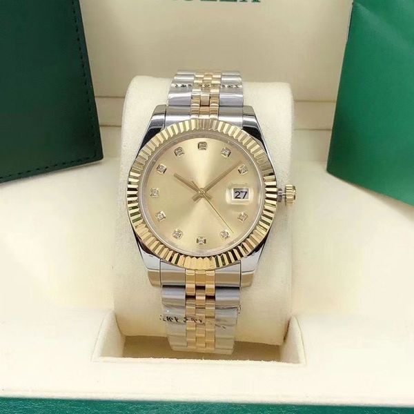classic gold mens watch automatic mechanical watches 36mm 40mm folding clasp diamond-set surface womens luxury wristwatch gift first wristwa, Slivery;brown
classic gold mens watch automatic mechanical watches 36mm 40mm folding clasp diamond-set surface womens luxury wristwatch gift first wristwa, Slivery;brown