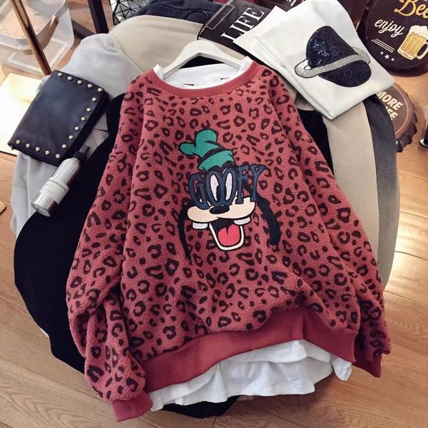 women's hoodies sweatshirts leopard print cartoon pullover round neck fleece thickened sweater women's warm printed lamb velvet ho, Black
women's hoodies sweatshirts leopard print cartoon pullover round neck fleece thickened sweater women's warm printed lamb velvet ho, Black