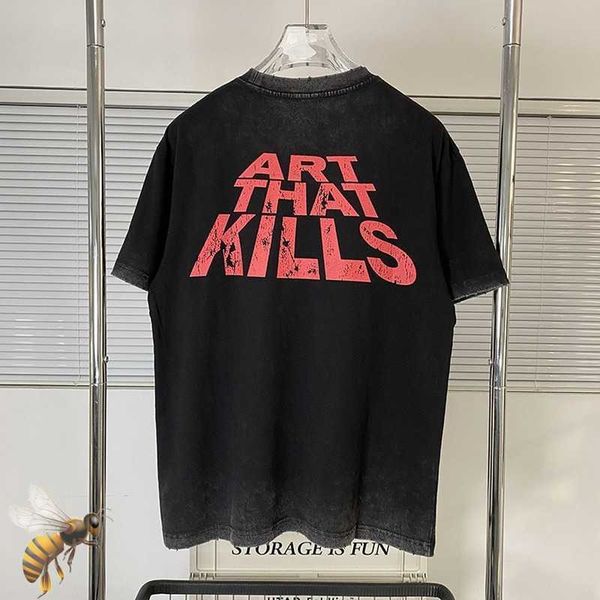 men's t-shirts slogan brief print destroy t-shirt men women art that kills t-shirts tee t221130, White;black
men's t-shirts slogan brief print destroy t-shirt men women art that kills t-shirts tee t221130, White;black