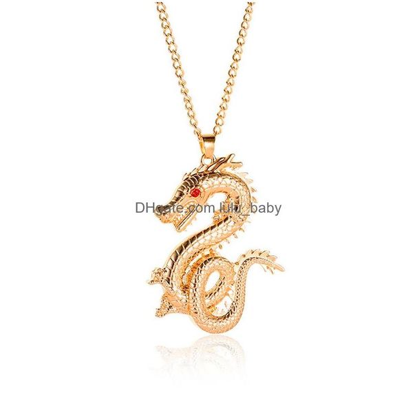 pendant necklaces europe fashion jewelry dragon pendant necklace vintage necklaces drop delivery pendants dhz95, Silver
pendant necklaces europe fashion jewelry dragon pendant necklace vintage necklaces drop delivery pendants dhz95, Silver