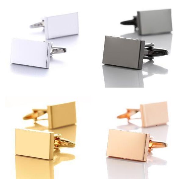 cuff links 10pairs classic rectangle plain links gunblack rose simple business style men s jewelry accessory 221130, Silver
cuff links 10pairs classic rectangle plain links gunblack rose simple business style men s jewelry accessory 221130, Silver