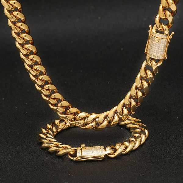 chokers 12mm trendy jewelry 316l stainless steel 18k gold plated miami cuban curb link chain men women necklace 221130, Golden;silver
chokers 12mm trendy jewelry 316l stainless steel 18k gold plated miami cuban curb link chain men women necklace 221130, Golden;silver