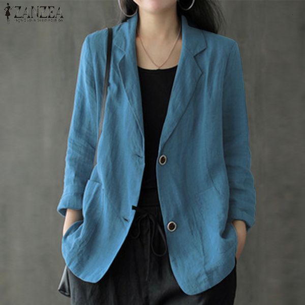 women's suits blazers autumn ol suit casual solid lapel thin blazer zanzea women long sleeve cotton linen coats female jackets outwear, White;black
women's suits blazers autumn ol suit casual solid lapel thin blazer zanzea women long sleeve cotton linen coats female jackets outwear, White;black