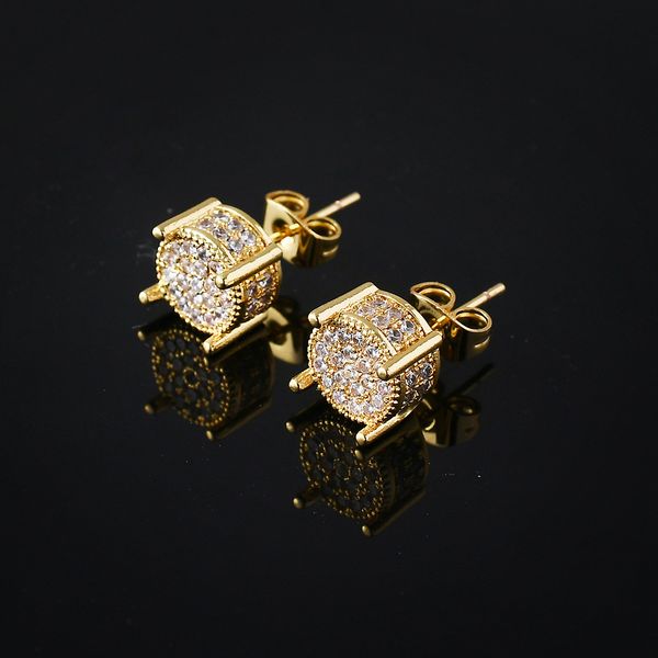 gold silver plated iced out cz earring stud cluster round bling screw back studs earrings for men and women hip hop jewelry, Golden;silver
gold silver plated iced out cz earring stud cluster round bling screw back studs earrings for men and women hip hop jewelry, Golden;silver