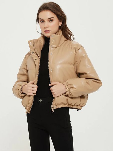 women's down parkas pu leather winter jackets for women slim short padded jacket woman high street coat very warm luxury fashion thicke, Black
women's down parkas pu leather winter jackets for women slim short padded jacket woman high street coat very warm luxury fashion thicke, Black