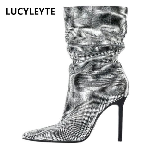 boots womens autumn and winter european american fashion decoration pointed high heel sleeve party silver 221129, Black
boots womens autumn and winter european american fashion decoration pointed high heel sleeve party silver 221129, Black