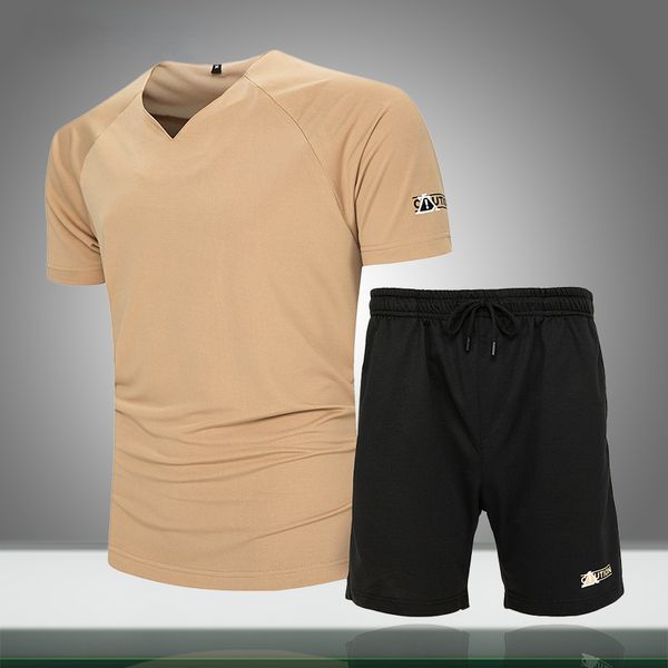 mens new sets solid color t-shirt shorts suit summer men casual tracksuit v-neck high-quality running sports suit slim fit, White;black
mens new sets solid color t-shirt shorts suit summer men casual tracksuit v-neck high-quality running sports suit slim fit, White;black