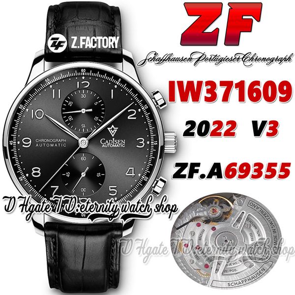 zf v3 yl371609 a69355 automatic chronograph mens watch black dial silver number markers steel case black leather strap super edition satch e, Slivery;brown
zf v3 yl371609 a69355 automatic chronograph mens watch black dial silver number markers steel case black leather strap super edition satch e, Slivery;brown