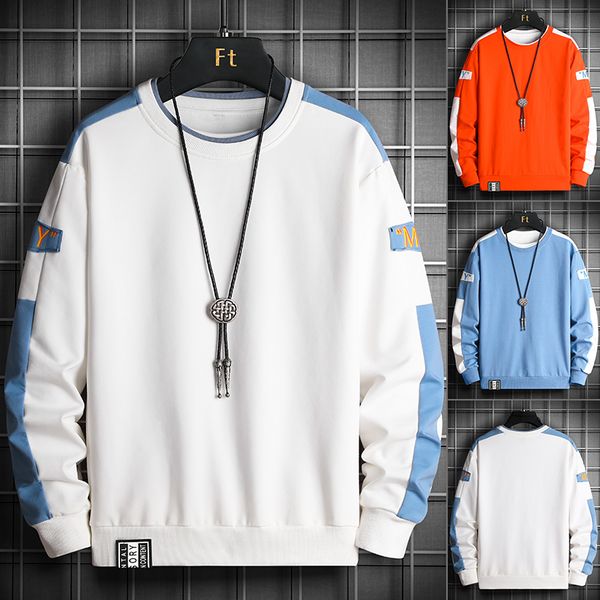 men hoodies fashion korean mens o-neck patchwork two fake pieces sweatshirts male casual autumn loose comfy harajuku pullover, Black
men hoodies fashion korean mens o-neck patchwork two fake pieces sweatshirts male casual autumn loose comfy harajuku pullover, Black