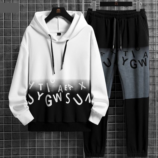 men's tracksuits spring autumn fashion mens set long sleeve hoodie and sweatpants two piece set casual tracksuit men's streetwear, Gray
men's tracksuits spring autumn fashion mens set long sleeve hoodie and sweatpants two piece set casual tracksuit men's streetwear, Gray