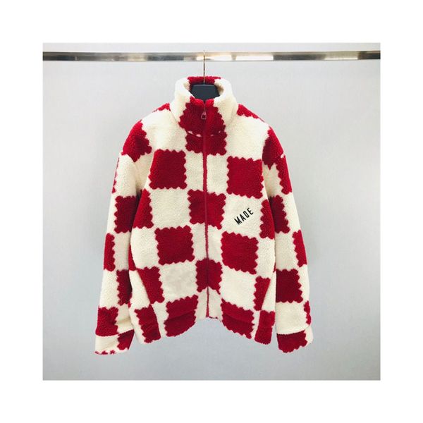 men's jackets winter fashion mens womens designer coat plaid pattern jacket jacquard multifunctional warm stand collar lamb wool windbr, Black;brown
men's jackets winter fashion mens womens designer coat plaid pattern jacket jacquard multifunctional warm stand collar lamb wool windbr, Black;brown