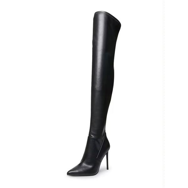 boots woman winter 2022 pointed toes solid black stiletto heels zipper soft leather thigh high long plus size shoes
boots woman winter 2022 pointed toes solid black stiletto heels zipper soft leather thigh high long plus size shoes