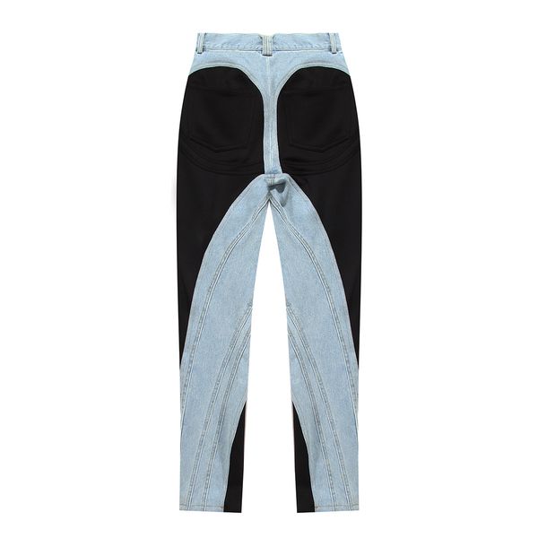 autumn new style personality clash color patchwork wash light jeans street fashion stretch pants, Blue
autumn new style personality clash color patchwork wash light jeans street fashion stretch pants, Blue
