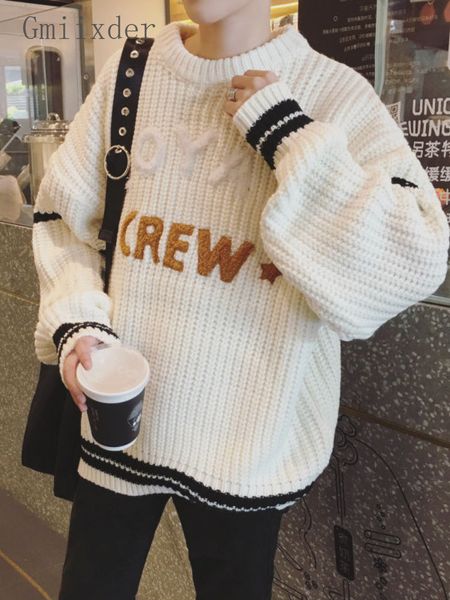 men s sweaters gmiixder men winter letter korean hip hop trend personality jerseys loose pullover simple stripes o neck 220930, White;black
men s sweaters gmiixder men winter letter korean hip hop trend personality jerseys loose pullover simple stripes o neck 220930, White;black