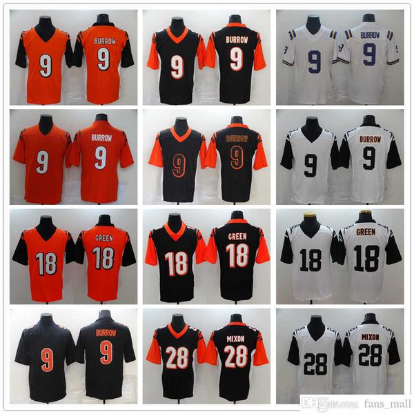 2022 new football jerseys 9 joe burrow 28 joe mixon 18 aj green stitched jersey, Black;red
2022 new football jerseys 9 joe burrow 28 joe mixon 18 aj green stitched jersey, Black;red