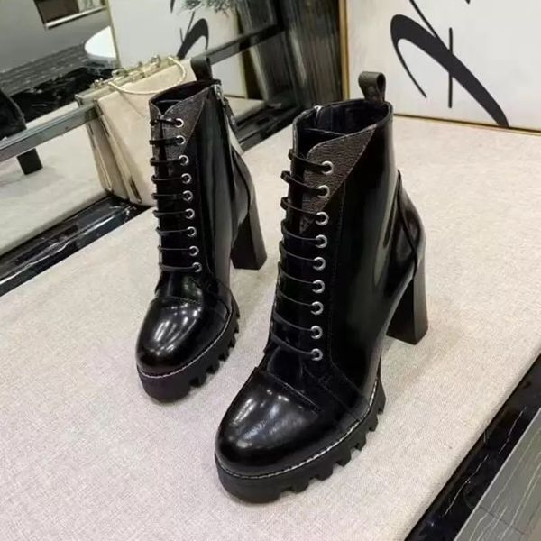 classic women's high heel fashion boots designer chunky heel catwalk banquet leather short boots autumn and winter bare boots 9.5cm 35-, Black
classic women's high heel fashion boots designer chunky heel catwalk banquet leather short boots autumn and winter bare boots 9.5cm 35-, Black