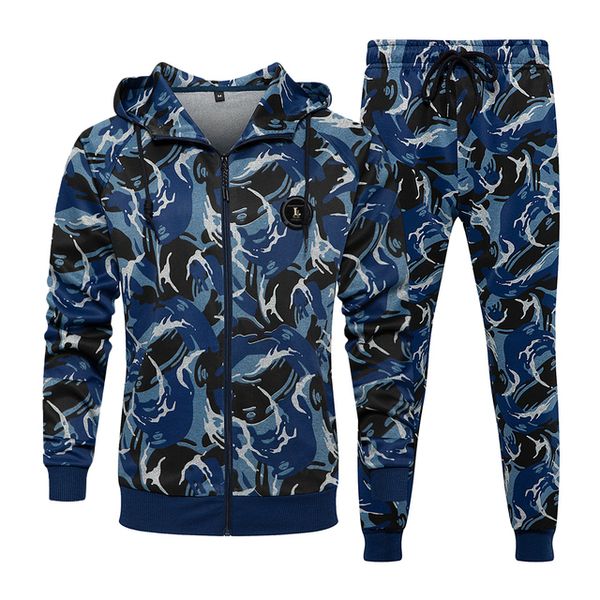 men's tracksuits camouflage two pieces set for men casual men tracksuit streetwear hooded men's set military printed hoodie pants, Gray
men's tracksuits camouflage two pieces set for men casual men tracksuit streetwear hooded men's set military printed hoodie pants, Gray