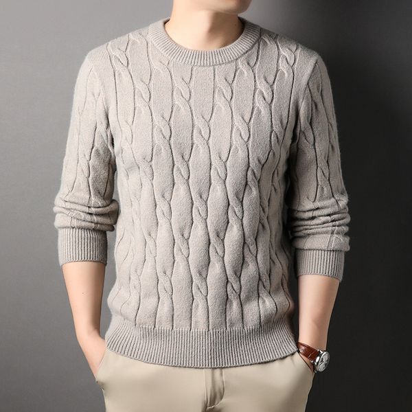 men s sweaters high end boutique thickened round neck sweater men s autumn winter trend korean jacquard versatile casual pullover 220930, White;black
men s sweaters high end boutique thickened round neck sweater men s autumn winter trend korean jacquard versatile casual pullover 220930, White;black