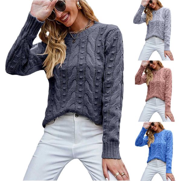 ms. sweater 2022 autumn winter new pullover long sleeve fried dough twist women's wear, White;black
ms. sweater 2022 autumn winter new pullover long sleeve fried dough twist women's wear, White;black