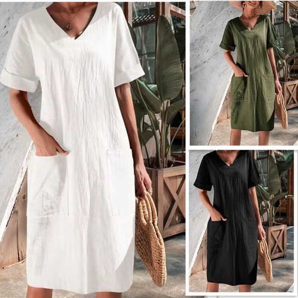 casual dress fashion new 2022 summer temperament womens clothing collage short sleeve vneck jumpsuit aline skirt, Black;gray
casual dress fashion new 2022 summer temperament womens clothing collage short sleeve vneck jumpsuit aline skirt, Black;gray