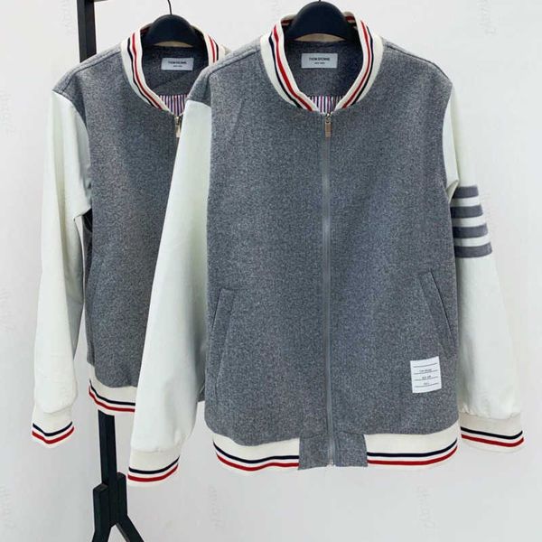 tb jacket designer mens classic four stripe design coat versatile stand collar baseball jacket pure cotton warm women's sportswear man, Black;brown
tb jacket designer mens classic four stripe design coat versatile stand collar baseball jacket pure cotton warm women's sportswear man, Black;brown