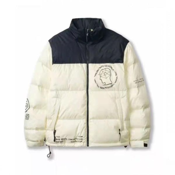 new fashion men's jacket down letters printed outerwear winter coat casual fashion windbreaker duck thick warm women parka puff, Black 
new fashion men's jacket down letters printed outerwear winter coat casual fashion windbreaker duck thick warm women parka puff, Black