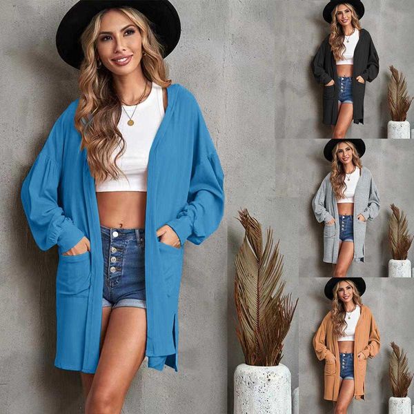 ms. sweater autumn and winter 2022 new long pocket hoodie solid color sleeve cardigan women's wear, White;black
ms. sweater autumn and winter 2022 new long pocket hoodie solid color sleeve cardigan women's wear, White;black