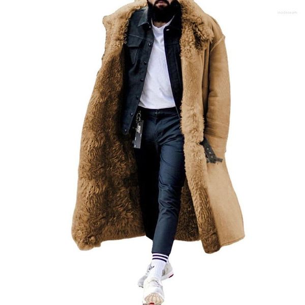 men's trench coats fashion men caot winter imitation fur coat thickened loose long sleeve overcoat cardigan streetwear outwear, Tan;black
men's trench coats fashion men caot winter imitation fur coat thickened loose long sleeve overcoat cardigan streetwear outwear, Tan;black