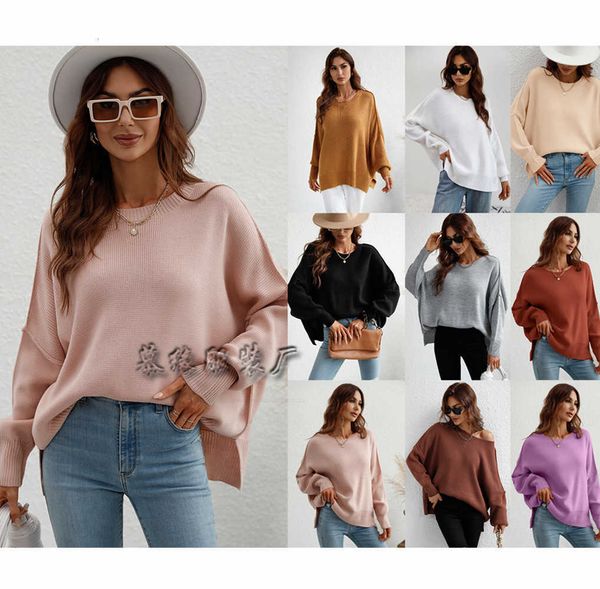 ms. sweater autumn and winter 2022 fashion women's round neck knitted loose split pullover women, White;black
ms. sweater autumn and winter 2022 fashion women's round neck knitted loose split pullover women, White;black