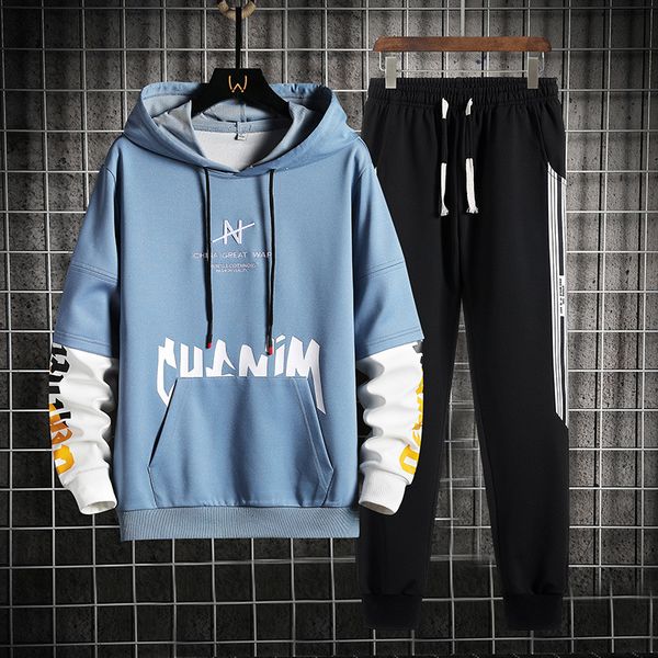 men's tracksuits autumn men fashion tracksuit hoodies and sweatpants two piece set trendy streetwear outfit set mens casual sportswear, Gray
men's tracksuits autumn men fashion tracksuit hoodies and sweatpants two piece set trendy streetwear outfit set mens casual sportswear, Gray
