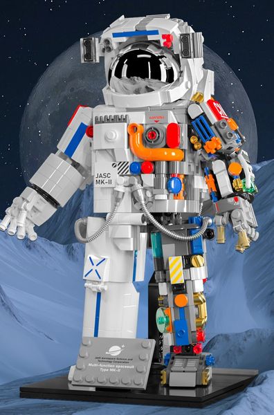 

Bearbrick Astronaut Expression Puzzle Building Blocks Minifigs Astronaut Assembled Kids Toys Adult Semi perspective Mechanical Handmade Home Accessories Gift