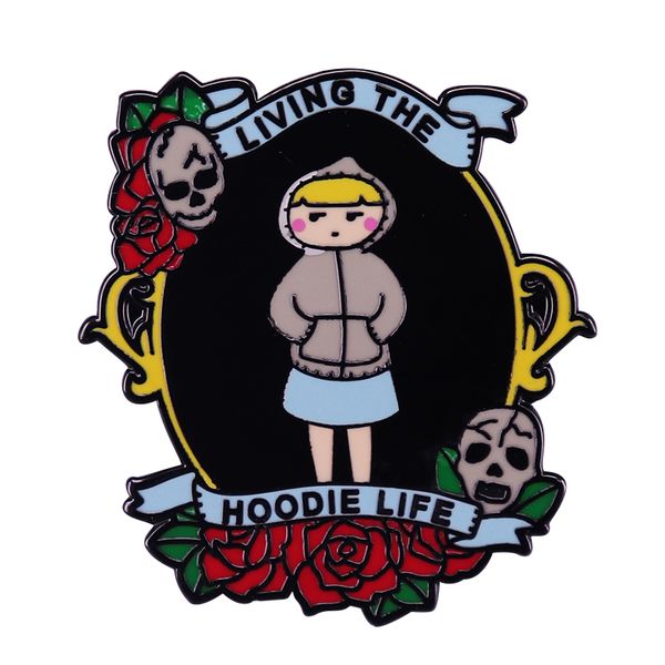 living the hoodie life brooch how to live sanely and simply in a troubled world pins accessroy, Blue
living the hoodie life brooch how to live sanely and simply in a troubled world pins accessroy, Blue