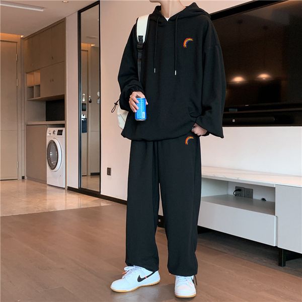 men's tracksuits spring style men's casual suit port wind waffle ge sports suit lovers twopiece sweater and hoodie set men 220930, Gray
men's tracksuits spring style men's casual suit port wind waffle ge sports suit lovers twopiece sweater and hoodie set men 220930, Gray