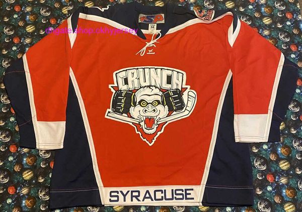 new stitched retro sp ahl syracuse crunch fight strap hockey jersey mens kids throwback jerseys, Black
new stitched retro sp ahl syracuse crunch fight strap hockey jersey mens kids throwback jerseys, Black