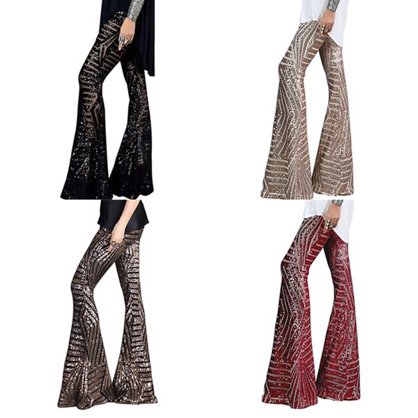women s pants s fashion bell bottoms for women high waisted wide leg palazzo bling sequin flared trousers 220930, Black;white
women s pants s fashion bell bottoms for women high waisted wide leg palazzo bling sequin flared trousers 220930, Black;white