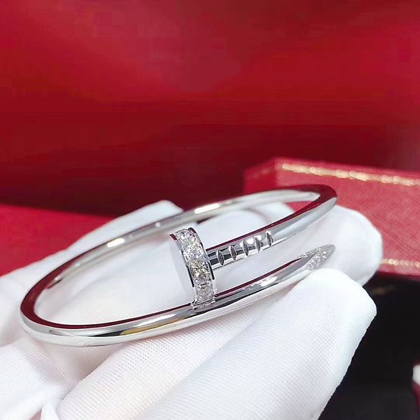 18k gold nail bangle bracelet fashion designer womens luxury charm nail girl valentines day love gift 316l stainless steel jewelry wholesale, Black
18k gold nail bangle bracelet fashion designer womens luxury charm nail girl valentines day love gift 316l stainless steel jewelry wholesale, Black
