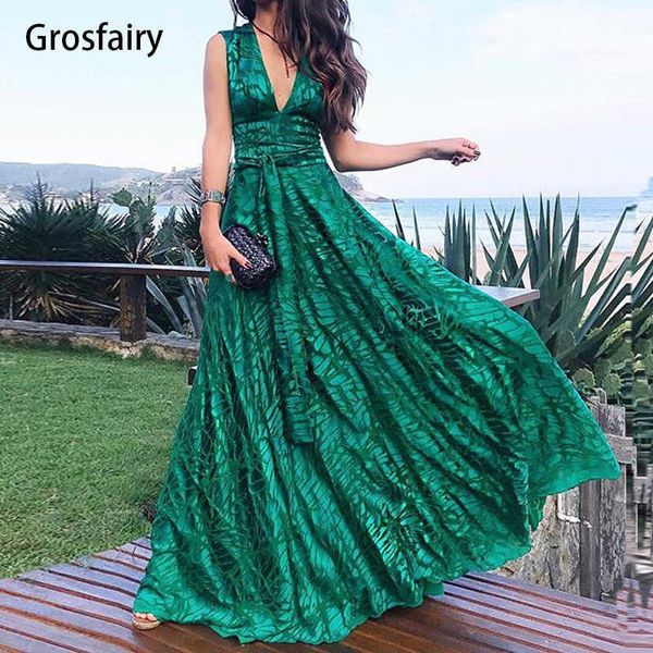 party dresses fashion green deep v neck formal evening dress women elegant sleeveless high waist graduation party vestido prom robe t220930, White;black
party dresses fashion green deep v neck formal evening dress women elegant sleeveless high waist graduation party vestido prom robe t220930, White;black