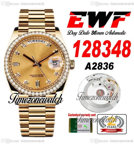ewf daydate 128348 a2836 automatic mens watch yellow gold diamonds bezel champagne diamond dial oystersteel bracelet same serial card super, Slivery;brown
ewf daydate 128348 a2836 automatic mens watch yellow gold diamonds bezel champagne diamond dial oystersteel bracelet same serial card super, Slivery;brown