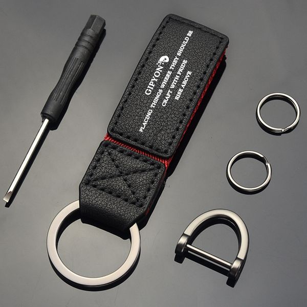 gipyon genuine leather car keychains first layer cowhide keychains with d-ring and screwdriver men's women's creative gifts, Silver
gipyon genuine leather car keychains first layer cowhide keychains with d-ring and screwdriver men's women's creative gifts, Silver