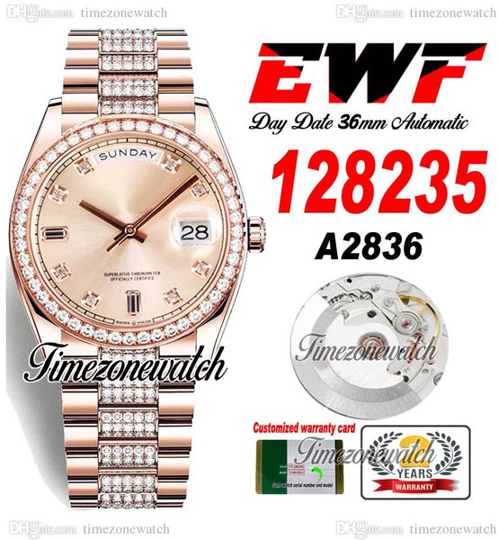 ewf daydate 36mm 128235 a2836 automatic mens watch rose gold champagne diamonds dial diamond oystersteel bracelet same serial card super edi, Slivery;brown
ewf daydate 36mm 128235 a2836 automatic mens watch rose gold champagne diamonds dial diamond oystersteel bracelet same serial card super edi, Slivery;brown