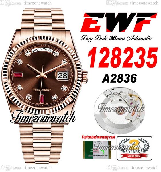 ewf daydate 36mm 128235 a2836 automatic mens watch rose gold brown colors diamond markers oystersteel bracelet same serial card super editio, Slivery;brown
ewf daydate 36mm 128235 a2836 automatic mens watch rose gold brown colors diamond markers oystersteel bracelet same serial card super editio, Slivery;brown