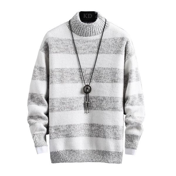 men s sweaters striped knit jumpers woman pullover crew neck harajuku sweatshirt autumn fashion hiphop streetwear sweater 220930, White;black
men s sweaters striped knit jumpers woman pullover crew neck harajuku sweatshirt autumn fashion hiphop streetwear sweater 220930, White;black