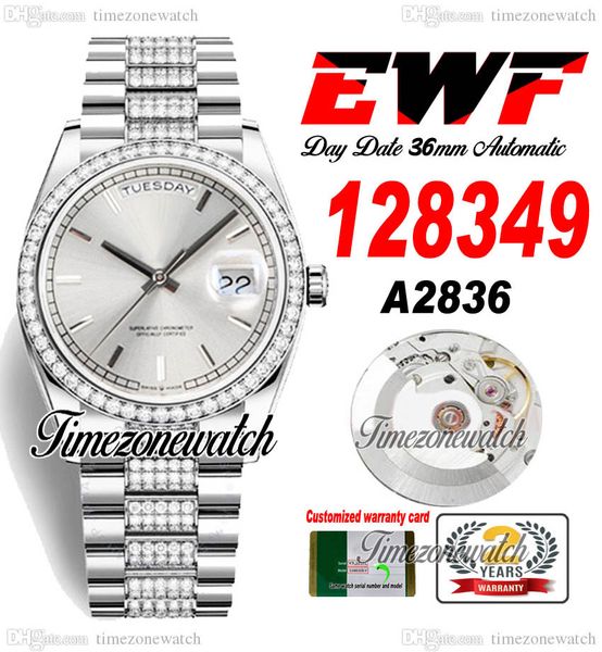 ewf daydate 36mm 128349 a2836 automatic mens watch diamonds case silver stick dial diamond oystersteel bracelet same serial card super editi, Slivery;brown
ewf daydate 36mm 128349 a2836 automatic mens watch diamonds case silver stick dial diamond oystersteel bracelet same serial card super editi, Slivery;brown
