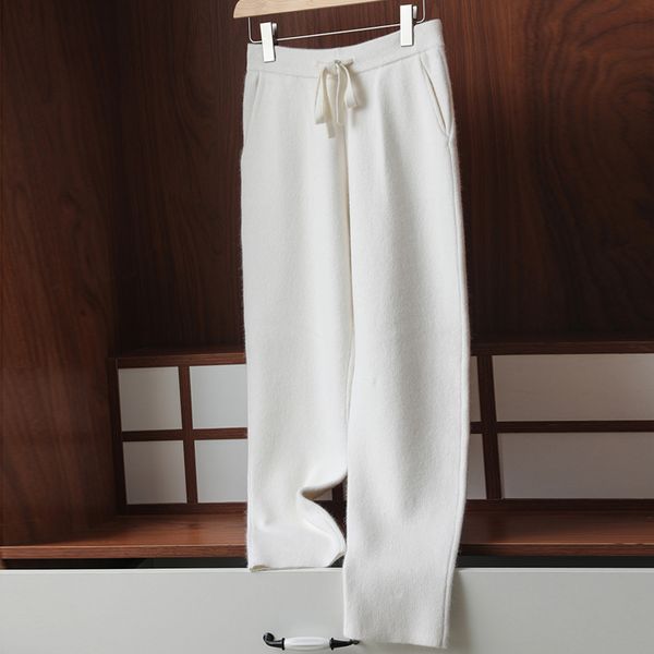 women s pants s the ladies mink cashmere long pants all match trend solid color knitted autumn and winter attyyws brand 220930, Black;white
women s pants s the ladies mink cashmere long pants all match trend solid color knitted autumn and winter attyyws brand 220930, Black;white
