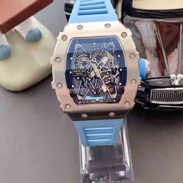 luxury mens mechanical watch richa milles business leisure rm35-02 automatic fine steel case tape trend swiss movement wristwatches 92bo, Slivery;golden
luxury mens mechanical watch richa milles business leisure rm35-02 automatic fine steel case tape trend swiss movement wristwatches 92bo, Slivery;golden