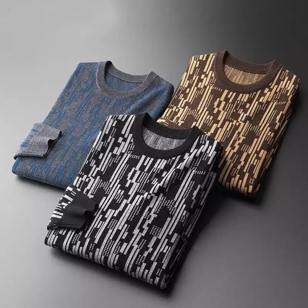 men s sweaters autumn winter warm jacquard round neck wool sweater men s trend letter pullover sweater high grade casual wear 220930, White;black
men s sweaters autumn winter warm jacquard round neck wool sweater men s trend letter pullover sweater high grade casual wear 220930, White;black