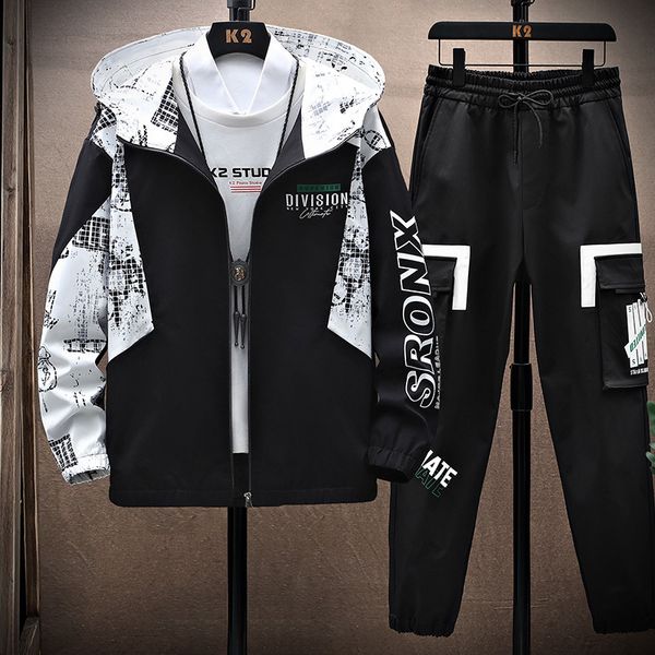 men's tracksuits autumn men fashion tracksuit jacket and sweatpants casual two piece set hip hop style trendy mens set long sleeve spor, Gray
men's tracksuits autumn men fashion tracksuit jacket and sweatpants casual two piece set hip hop style trendy mens set long sleeve spor, Gray