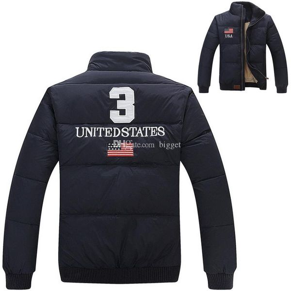 new fashion men down jacket fashion design embroidery usa gbr letters and number applique quilted padded jackets warm winter wear, Black
new fashion men down jacket fashion design embroidery usa gbr letters and number applique quilted padded jackets warm winter wear, Black